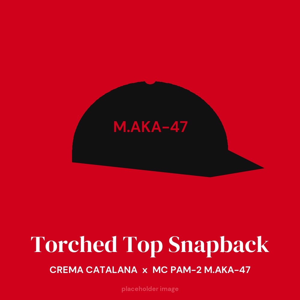 M.AKA-47 - Torched Top Snapback - placeholder product image